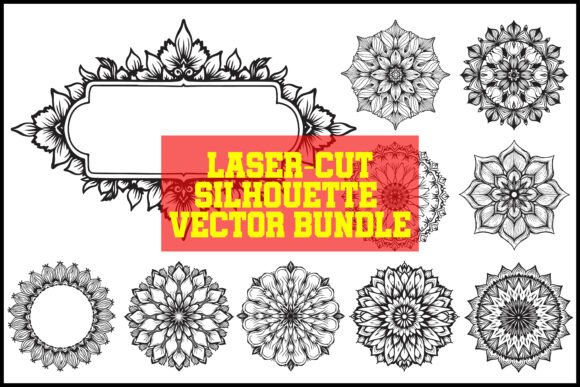 Elegant Laser Cut Silhouette Vector: Premium Graphics & Illustrations