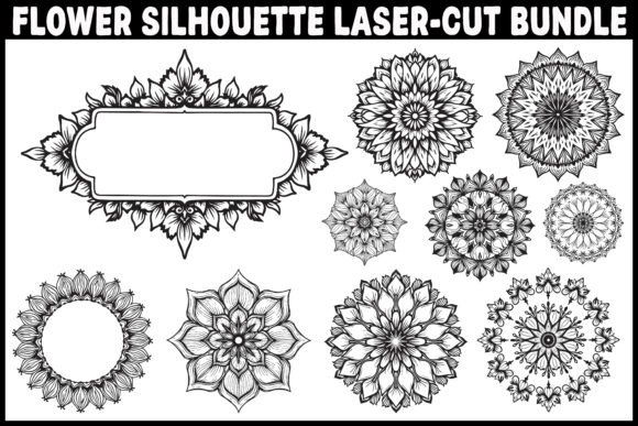 Intricate Flower Pattern SVG Bundle: Graphics & Illustrations