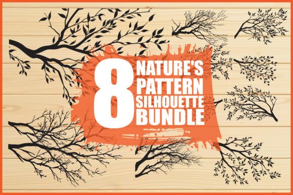 Tree Pattern Laser Cut Vector Bundle: Graphics & Illustrations